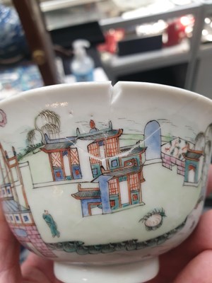 Lot 483 - A GROUP OF THREE CHINESE FAMILLE ROSE BOWLS