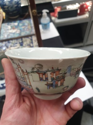 Lot 483 - A GROUP OF THREE CHINESE FAMILLE ROSE BOWLS