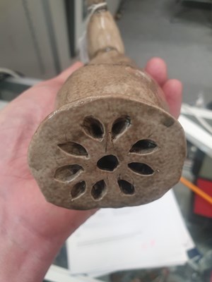 Lot 511 - A CHINESE GOURD SCROLL WEIGHT