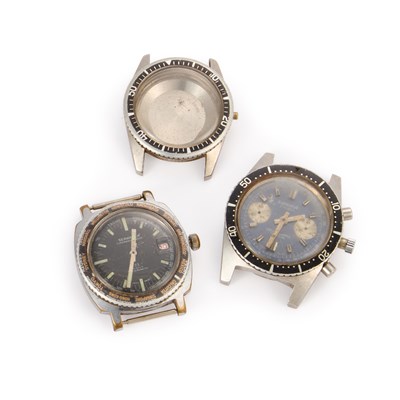Lot 619 - A GENTS CHRONOGRAPH WATCH
