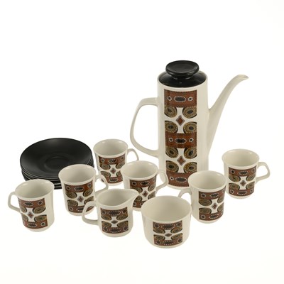 Lot 88 - A GJ STUDIOS POTTERY COFFEE SET
