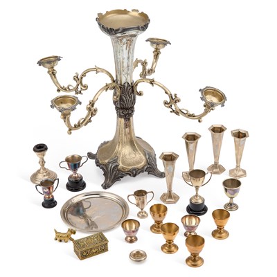 Lot 518 - A COLLECTION OF SILVER AND SILVER-PLATE