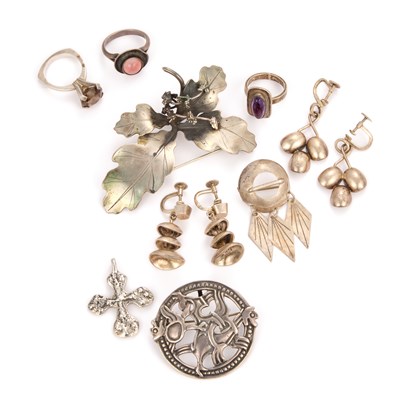 Lot 658 - A COLLECTION OF SCANDINAVIAN SILVER JEWELLERY