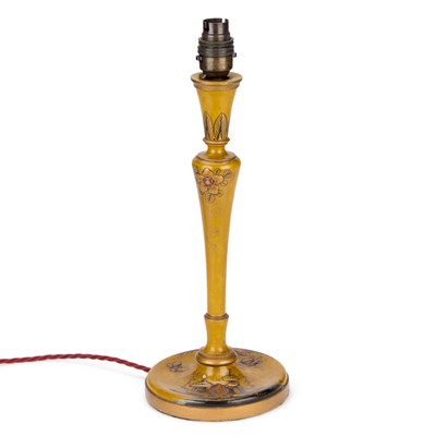 Lot 817 - A LACQUERED LAMP, C.1920