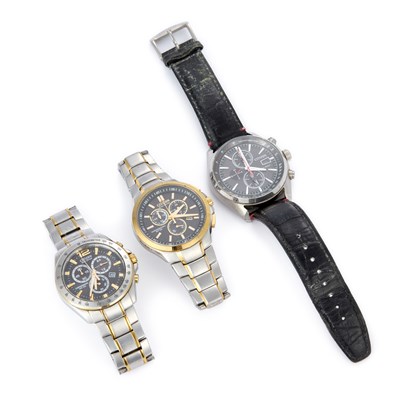 Lot 622 - THREE GENTS CITIZEN WATCHES