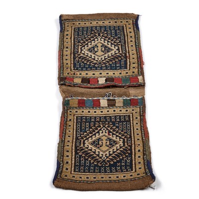 Lot 953 - A PERSIAN SADDLE BAG