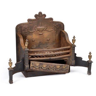 Lot 288 - A CAST IRON FIRE GRATE