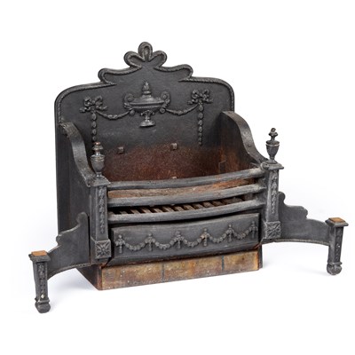 Lot 293 - A CAST IRON FIRE GRATE