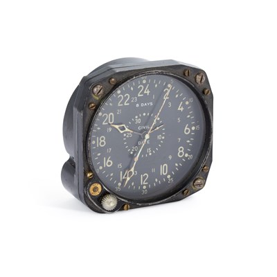 Lot 967 - A MILITARY 8 DAY COCKPIT CLOCK