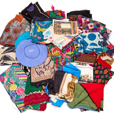 Lot 60 - A COLLECTION OF SCARVES AND ACCESSORIES