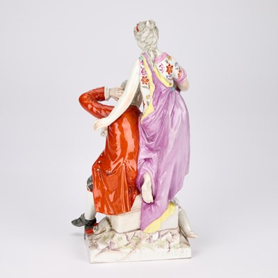 Lot 210 - A BERLIN PORCELAIN FIGURE GROUP, 19TH CENTURY