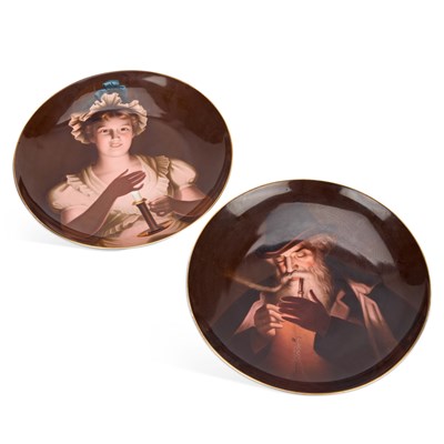 Lot 110 - A PAIR OF VIENNA STYLE PLAQUES, C.1900