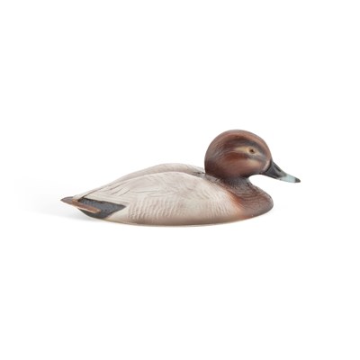 Lot 310 - AN ITALIAN HAND-PAINTED SILVER AND ENAMEL MODEL OF A DUCK
