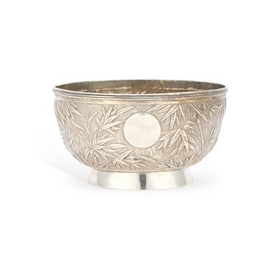 Lot 233 - A CHINESE EXPORT SILVER BOWL