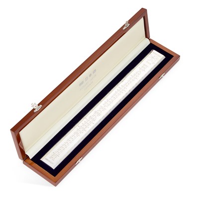 Lot 341 - AN ELIZABETH II SILVER RULER