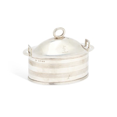 Lot 438 - A VICTORIAN SILVER BUTTER DISH
