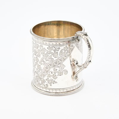 Lot 391 - A VICTORIAN SILVER CHRISTENING MUG