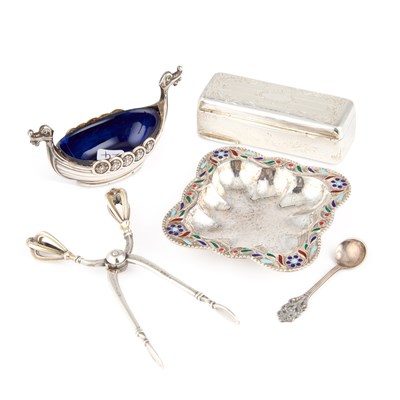 Lot 315 - A GROUP OF SCANDINAVIAN SILVER