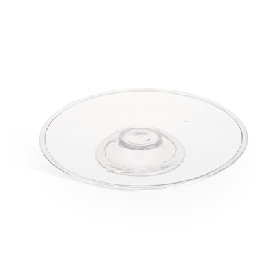 Lot 88 - AN 18TH CENTURY GLASS LOW TAZZA
