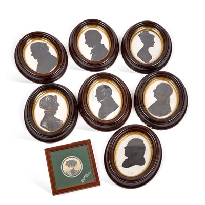 Lot 917 - A COLLECTION OF SEVEN PORTRAIT SILHOUETTES