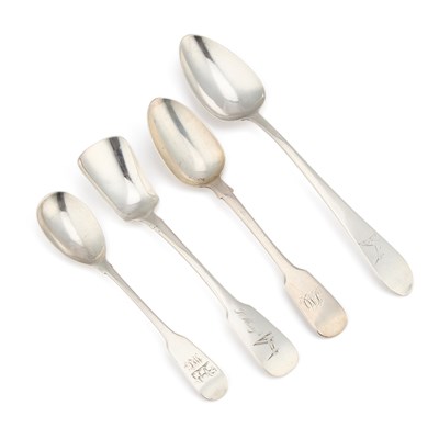 Lot 397 - FOUR IRISH SILVER SPOONS