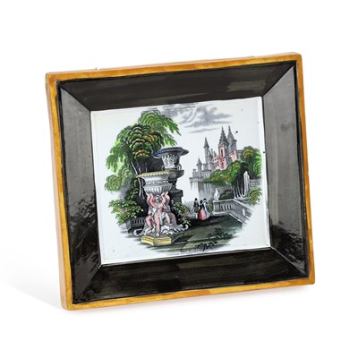 Lot 139 - A NORTH EAST ENGLAND POTTERY PLAQUE