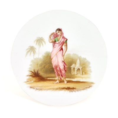 Lot 179 - A COALPORT PORCELAIN PLAQUE
