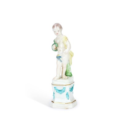 Lot 112 - A DERBY PORCELAIN FIGURE OF PRUDENCE