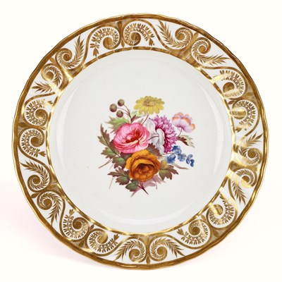 Lot 149 - A DERBY PORCELAIN PLATE