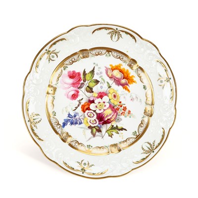 Lot 187 - A FINE SWANSEA PORCELAIN PLATE