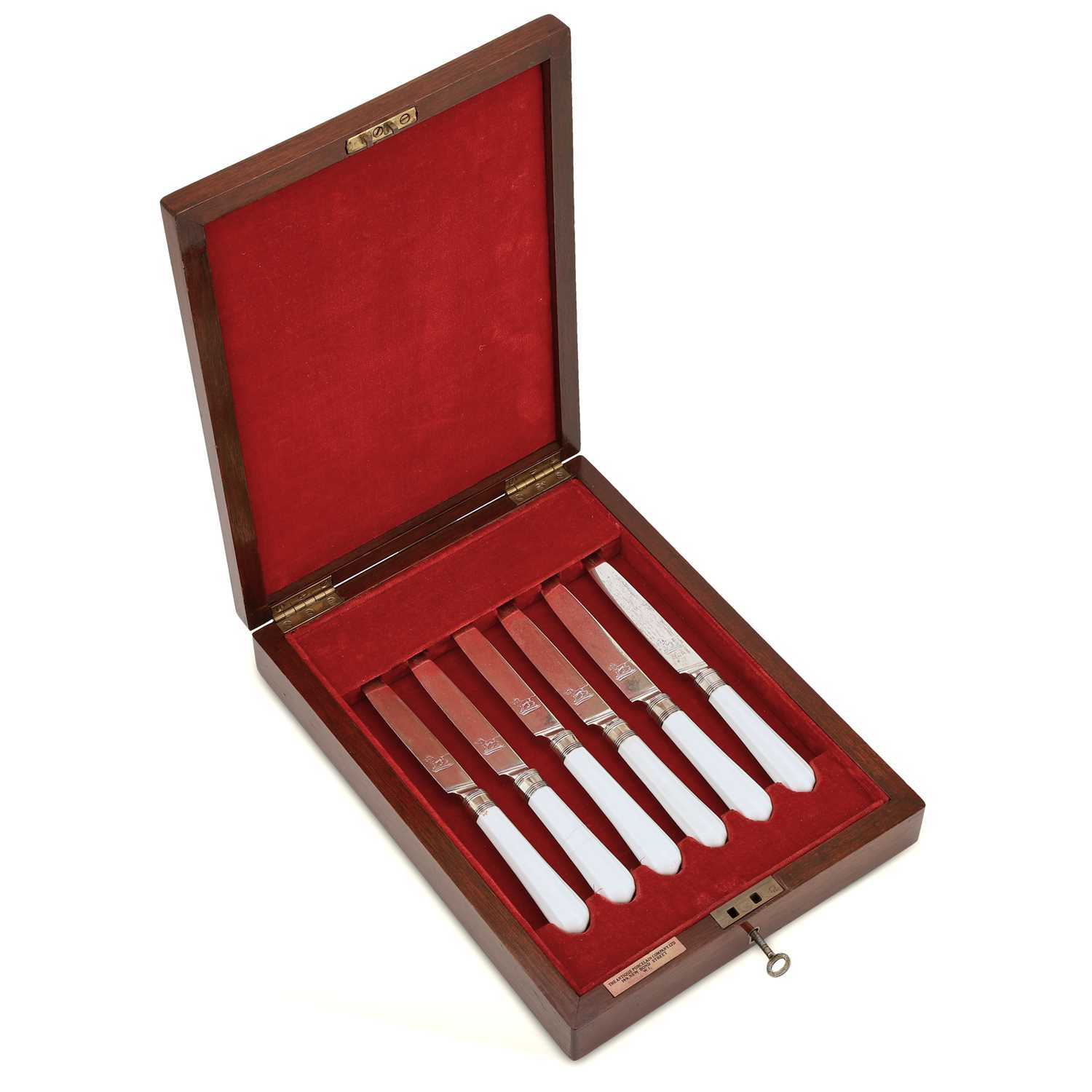 Lot 78 - A RARE SET OF SIX CHELSEA KNIVES