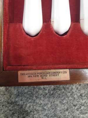 Lot 78 - A RARE SET OF SIX CHELSEA KNIVES