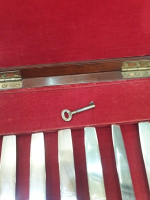 Lot 78 - A RARE SET OF SIX CHELSEA KNIVES