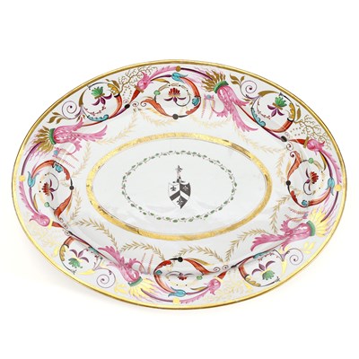 Lot 143 - A BARR FLIGHT & BARR PORCELAIN SERVING DISH