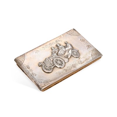 Lot 560 - AN EDWARDIAN SILVER-MOUNTED MOTORING TRIP LOGBOOK