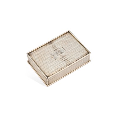 Lot 402 - AN EARLY VICTORIAN SCOTTISH SILVER SNUFF BOX