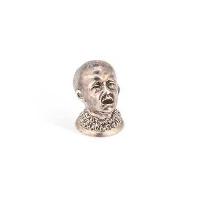 Lot 590 - A VICTORIAN CAST SILVER NOVELTY PEPPERETTE