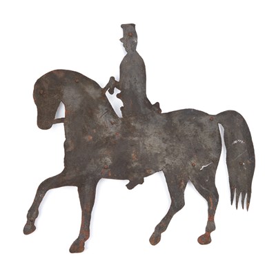 Lot 1128 - A GEORGIAN EQUESTRIAN WEATHER VANE