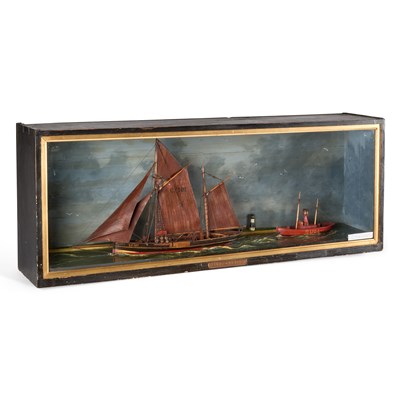 Lot 17 - A DIORAMA OF THE HUMBER ESTUARY