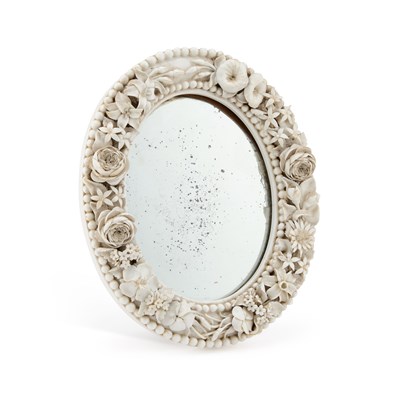 Lot 230 - A MEISSEN PORCELAIN MIRROR
