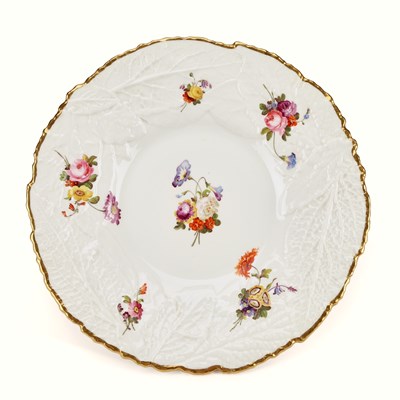 Lot 126 - A ROCKINGHAM PORCELAIN PLATE