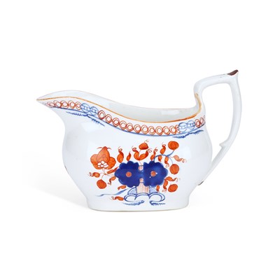 Lot 163 - A NEW HALL PORCELAIN CREAM JUG