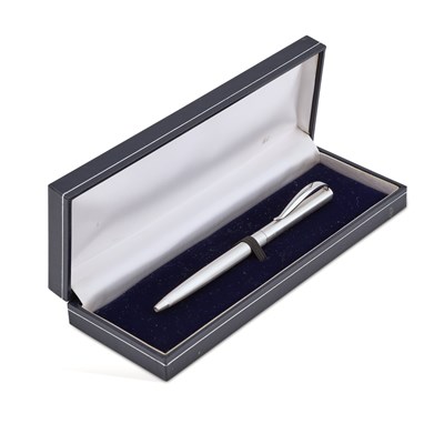 Lot 455 - AN ELIZABETH II SILVER ROLLER BALL PEN