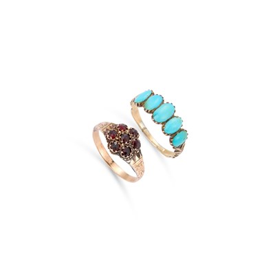 Lot 865 - TWO 19TH CENTURY GEM-SET DRESS RINGS