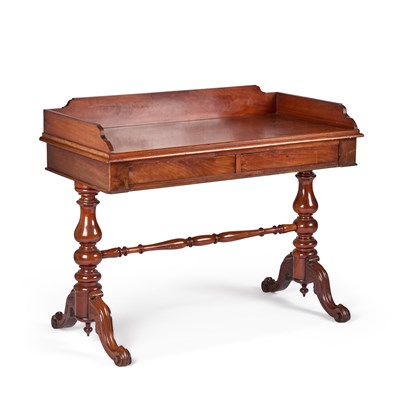 Lot 1065 - A VICTORIAN MAHOGANY WASHSTAND