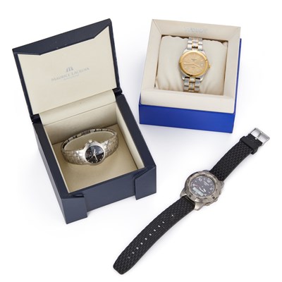Lot 803 - A TRIO OF WATCHES