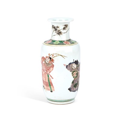 Lot 682 - A CHINESE FAMILLE VERTE VASE