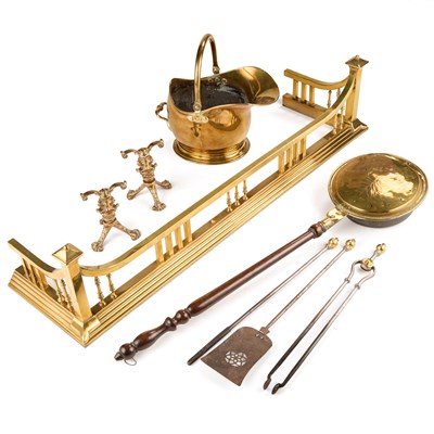 Lot 239 - A GROUP OF BRASS WARES