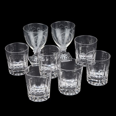 Lot 77 - A GROUP OF DRINKING GLASSES