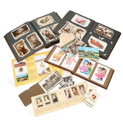 Lot 2 - THREE POSTCARD ALBUMS